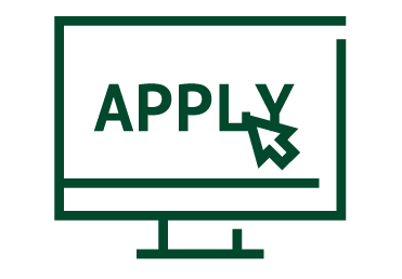 icon of a desktop computer with the word “Apply” across the screen