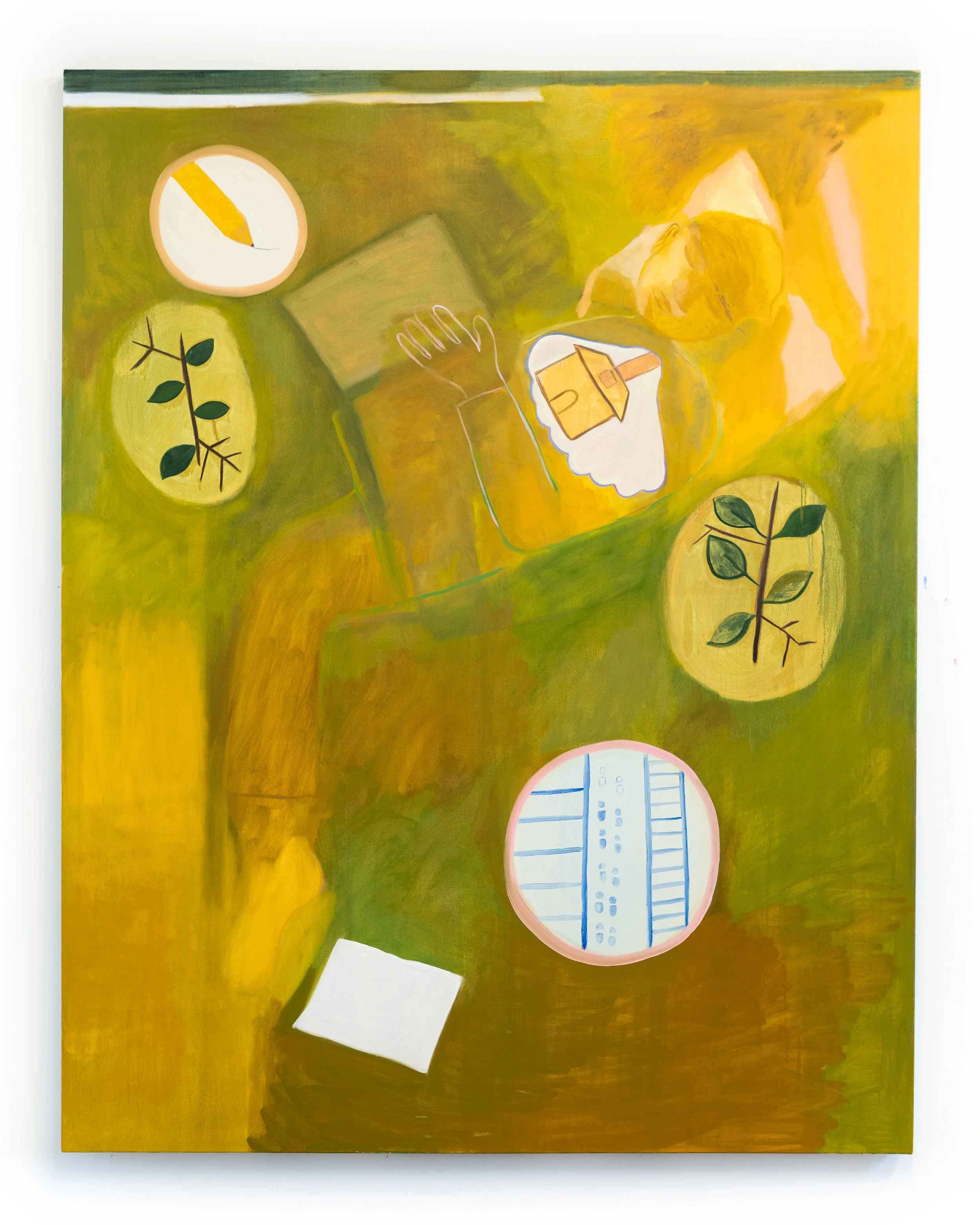 Dream Letter, 2025, Oil on canvas 152.4 x 193 cm (60 x 76 ")