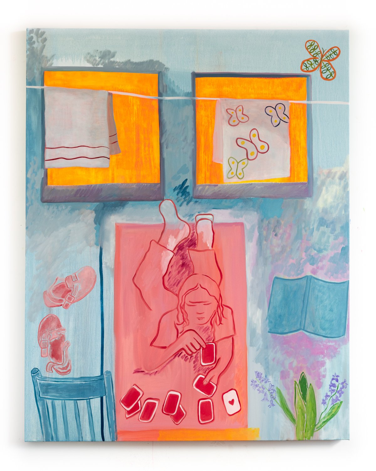 Queen of Hearts, 2025, 196 x 152.4 cm, Oil on Canvas