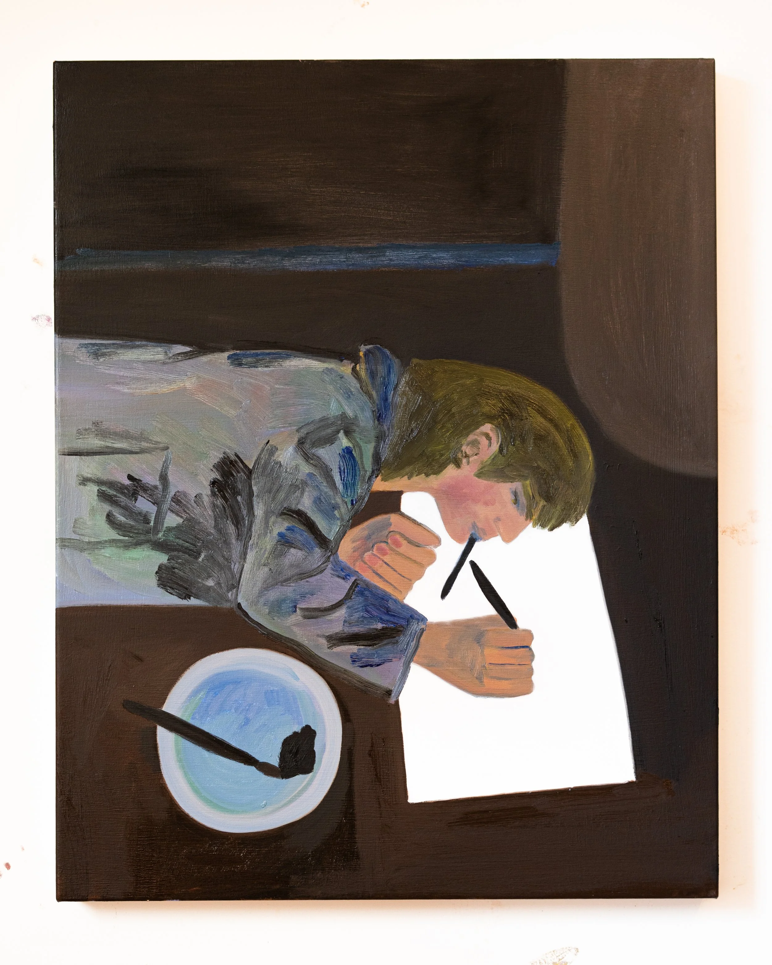 Night Owl, 2024, 71 x 56 cm, Oil on Canvas