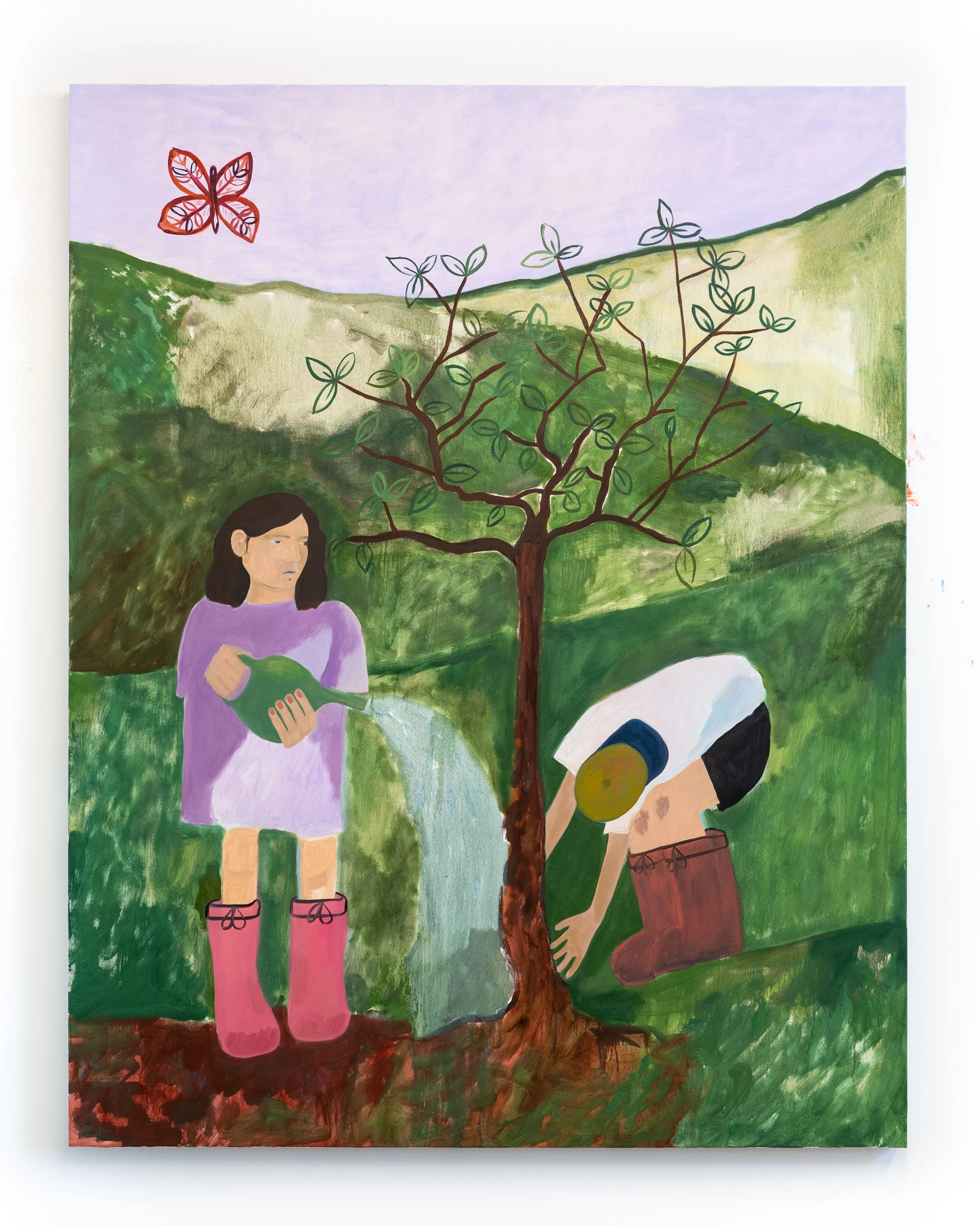 Samuelle Grande, Grande Garden, 2025, Oil on canvas 152.4 x 193 cm (60 x 76 ")