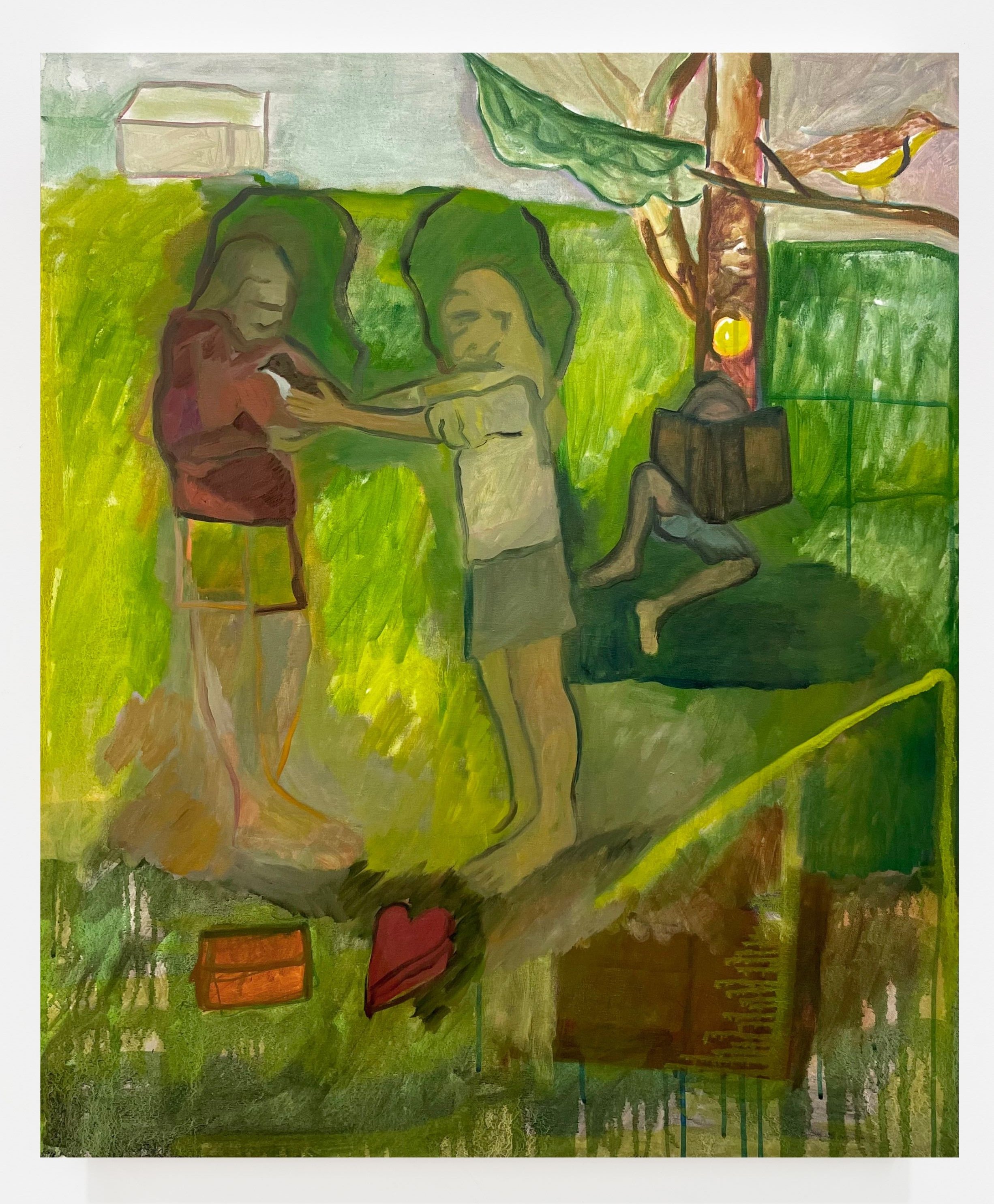 Samuelle Grande, Sœurs, 2026, Acrylic and oil on canvas, 40 x 30’’ (101 x 76 cm)