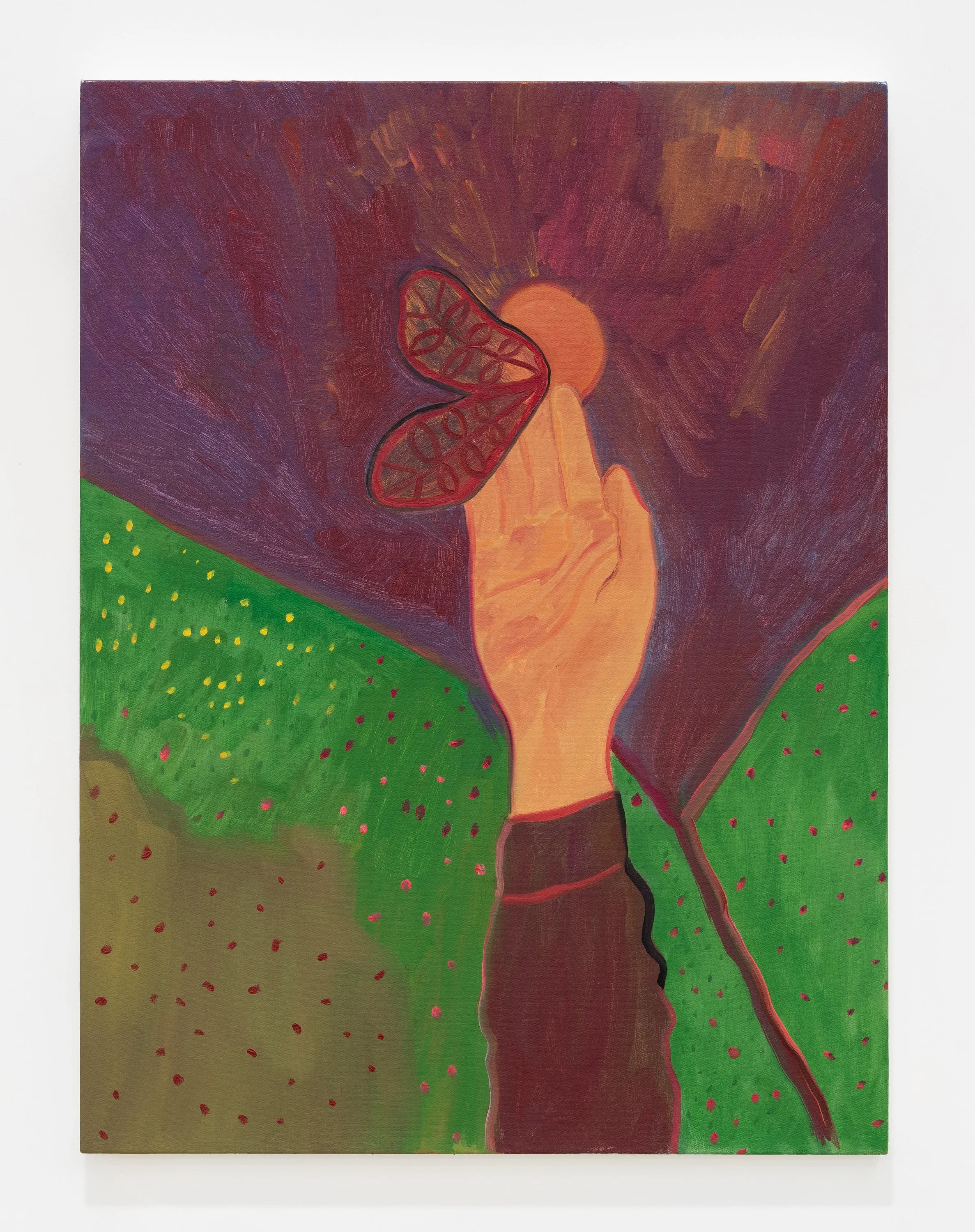 Chance encounter, 2025, Oil on canvas 101.6 x 76.2 cm (40 x 30 ")