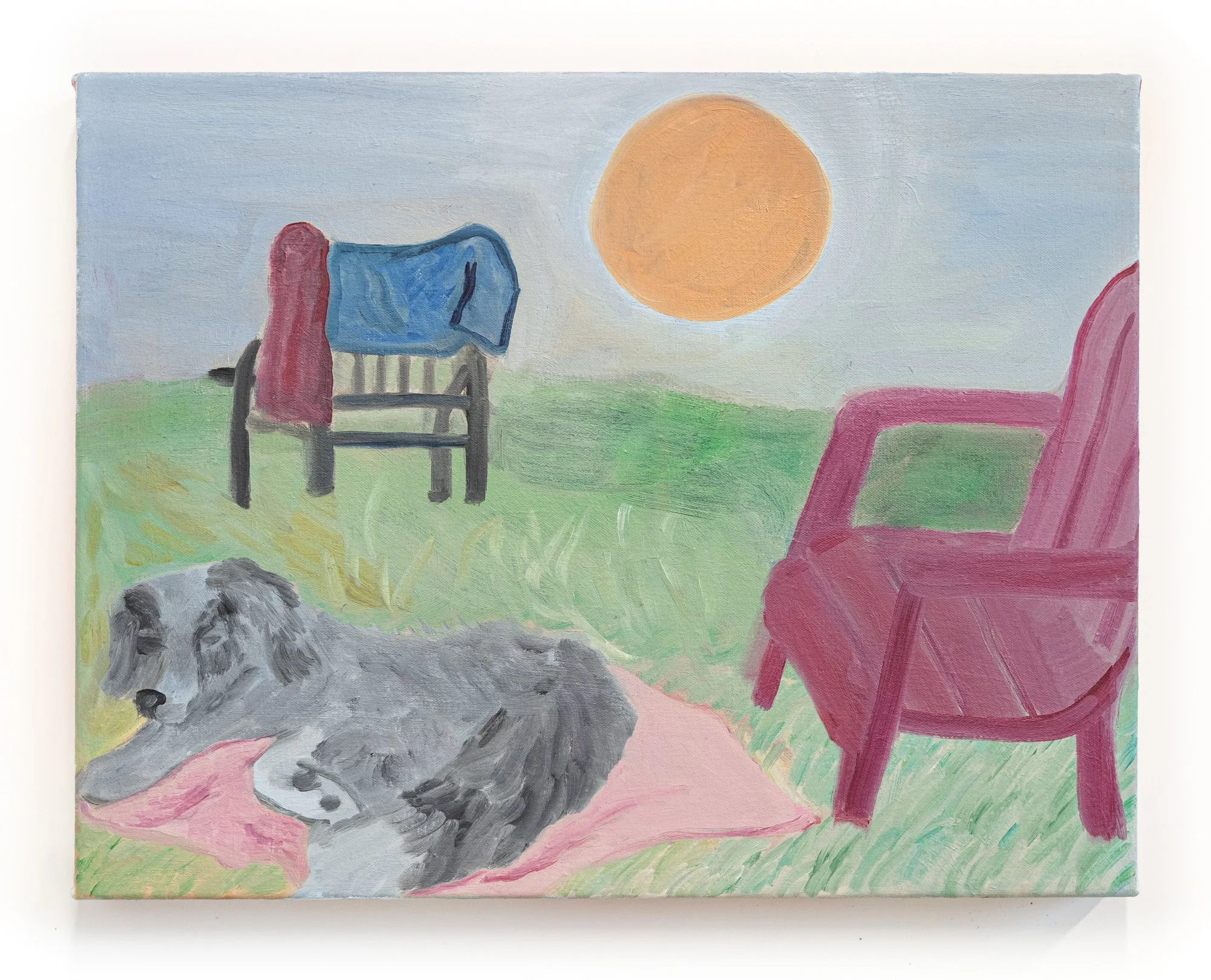 Plein été, 2025, 35.5 x 45.5 cm, Oil on Canvas