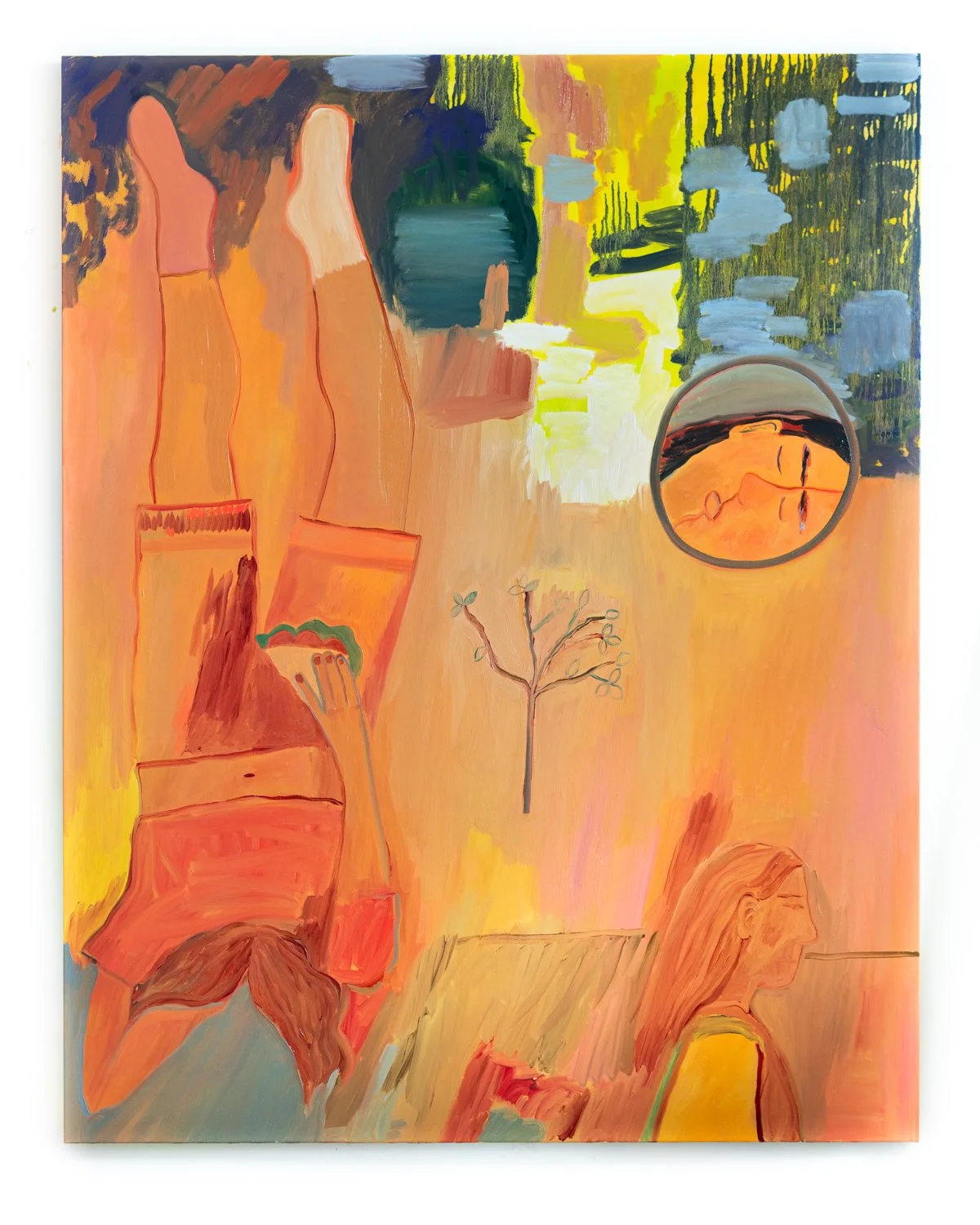 Linger & Move 2025, 196 x 152.4 cm, Oil on Canvas