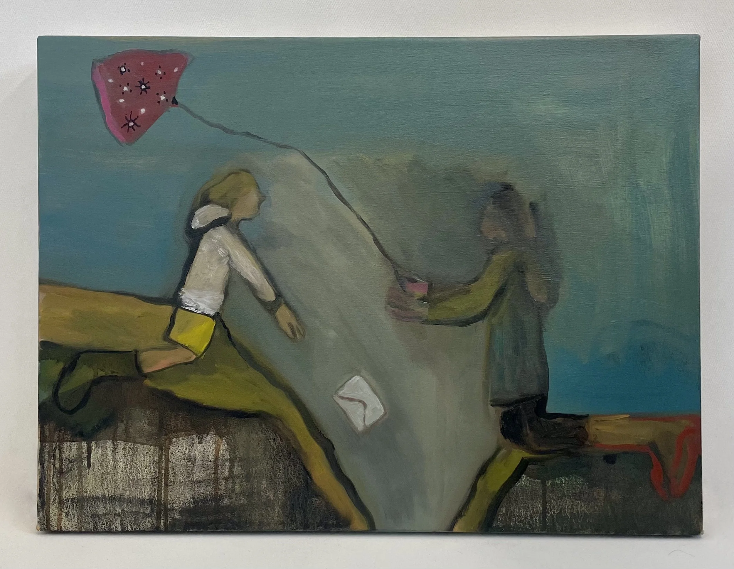 Samuelle Grande, Cerf-volant, 2026, Acrylic and oil on canvas, 18 x 24” (45 x 60 cm),