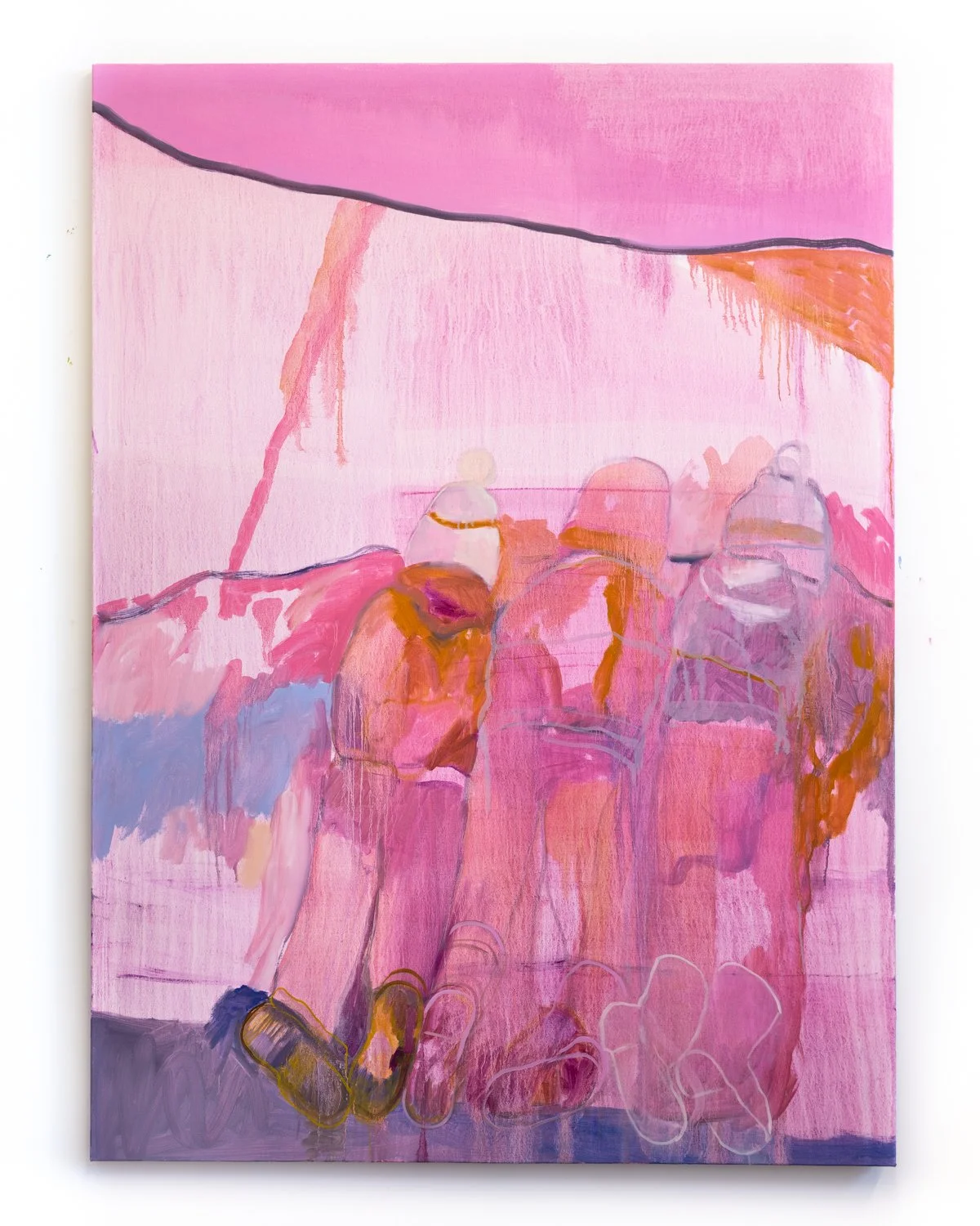 Free Play, 2025, 198 x 145, Oil on Canvas