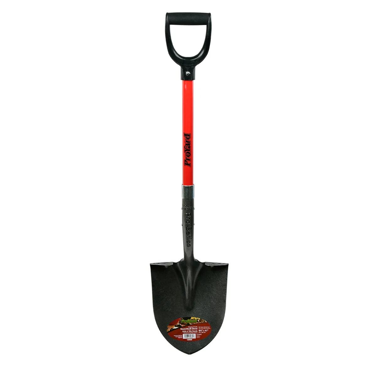 ProYard Shovel Round Point 41-1/2in X 10-1/4in Blade Fibreglass D-Handle