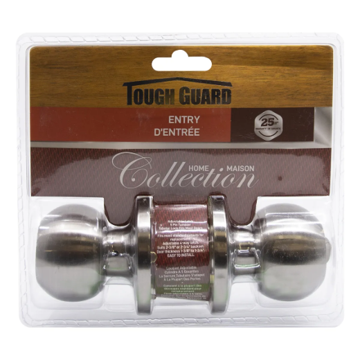 Tough Guard Door Lock Knob Entry Stainless Steel KD