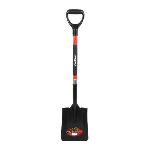 ProYard Shovel Square Mouth 43in X 9-1/3in Blade Fibreglass D-Handle