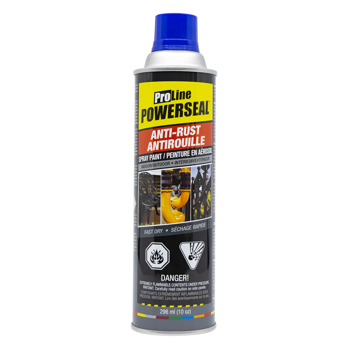 Powerseal Proline Anti-Rust Spray Paint 296ml (10oz) Navy Blue Gloss