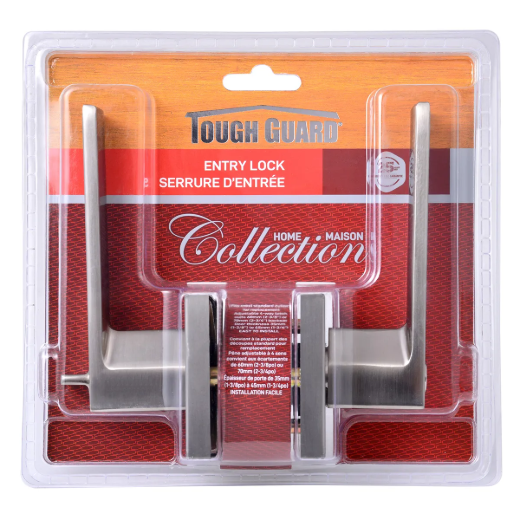 Tough Guard Door Lock Lever Entry Satin Nickel