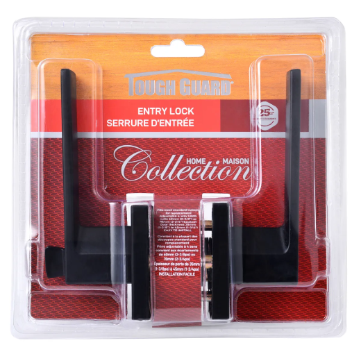 Tough Guard Door Lock Lever Entry Matte Black