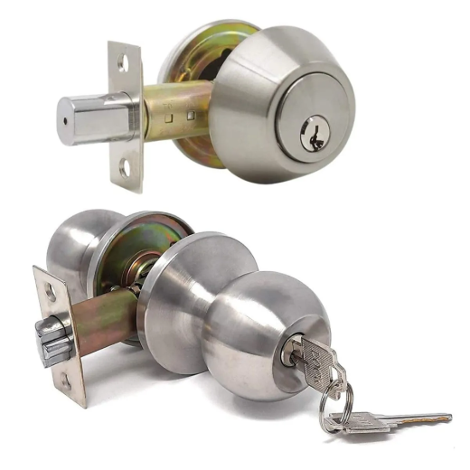 Tough Guard Combination Entry Door Lock Set Stainless Steel