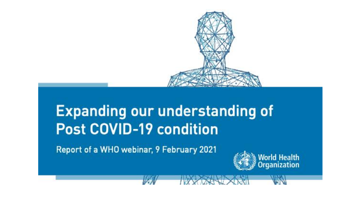 OMS COVID persistente Webinar - Cuidados de rehabilitación