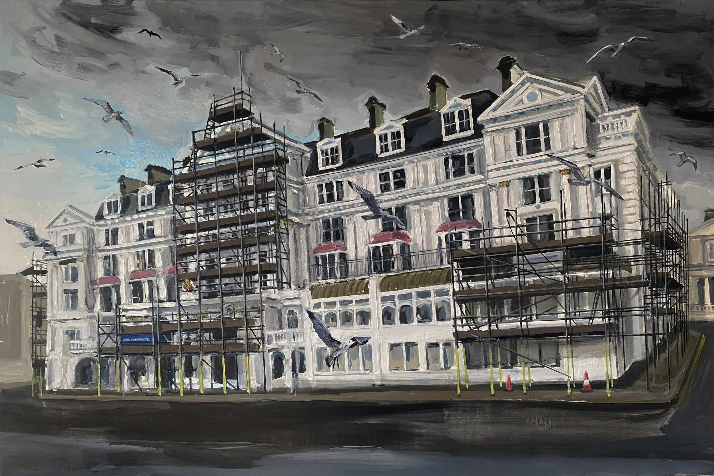 The Royal Victoria Hotel, St Leonards. Oil on Linen. 90cm x 135cm.