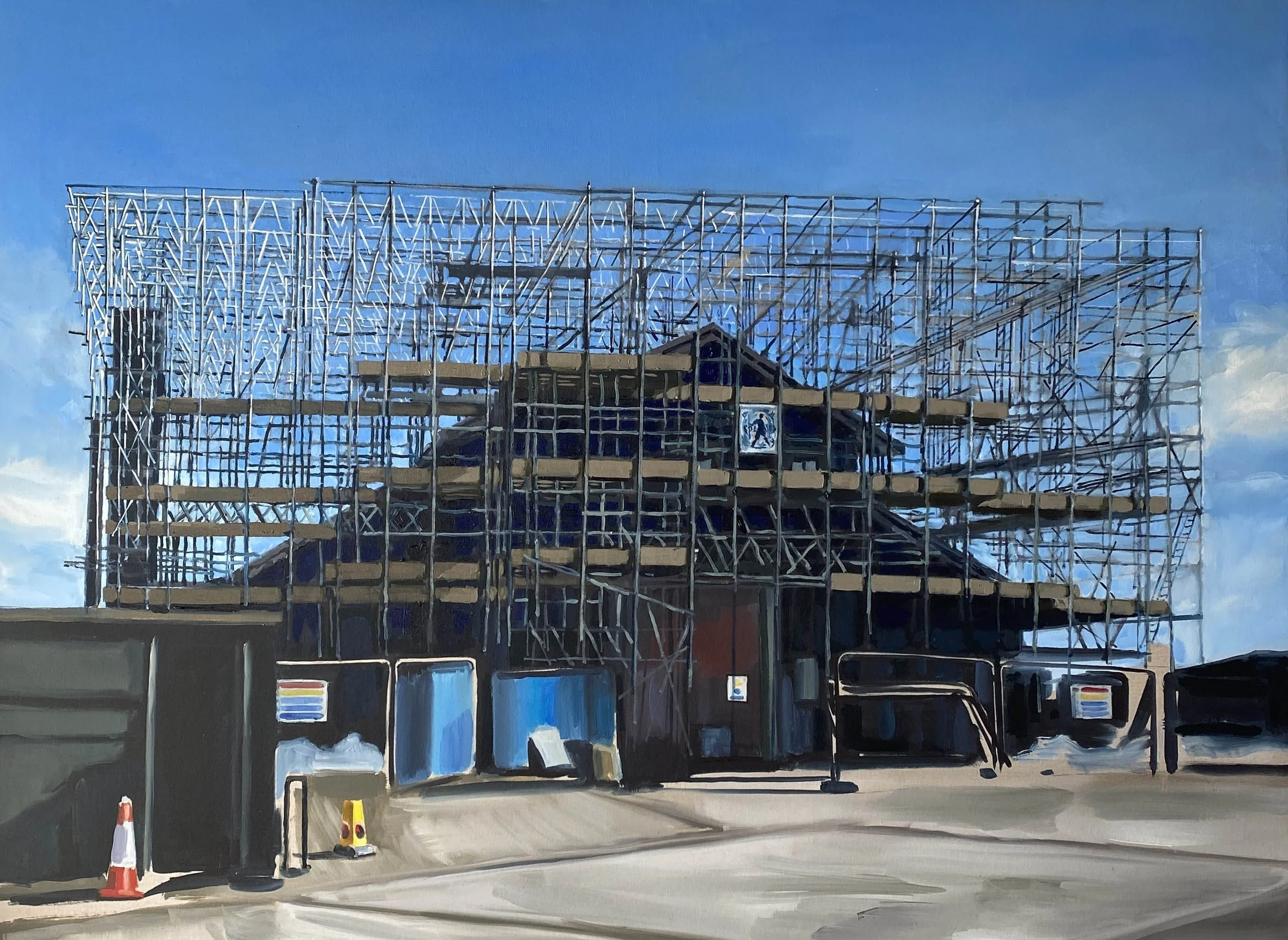 Hastings Lifeboat Station. Oil on Canvas. 100cm x 140cm.