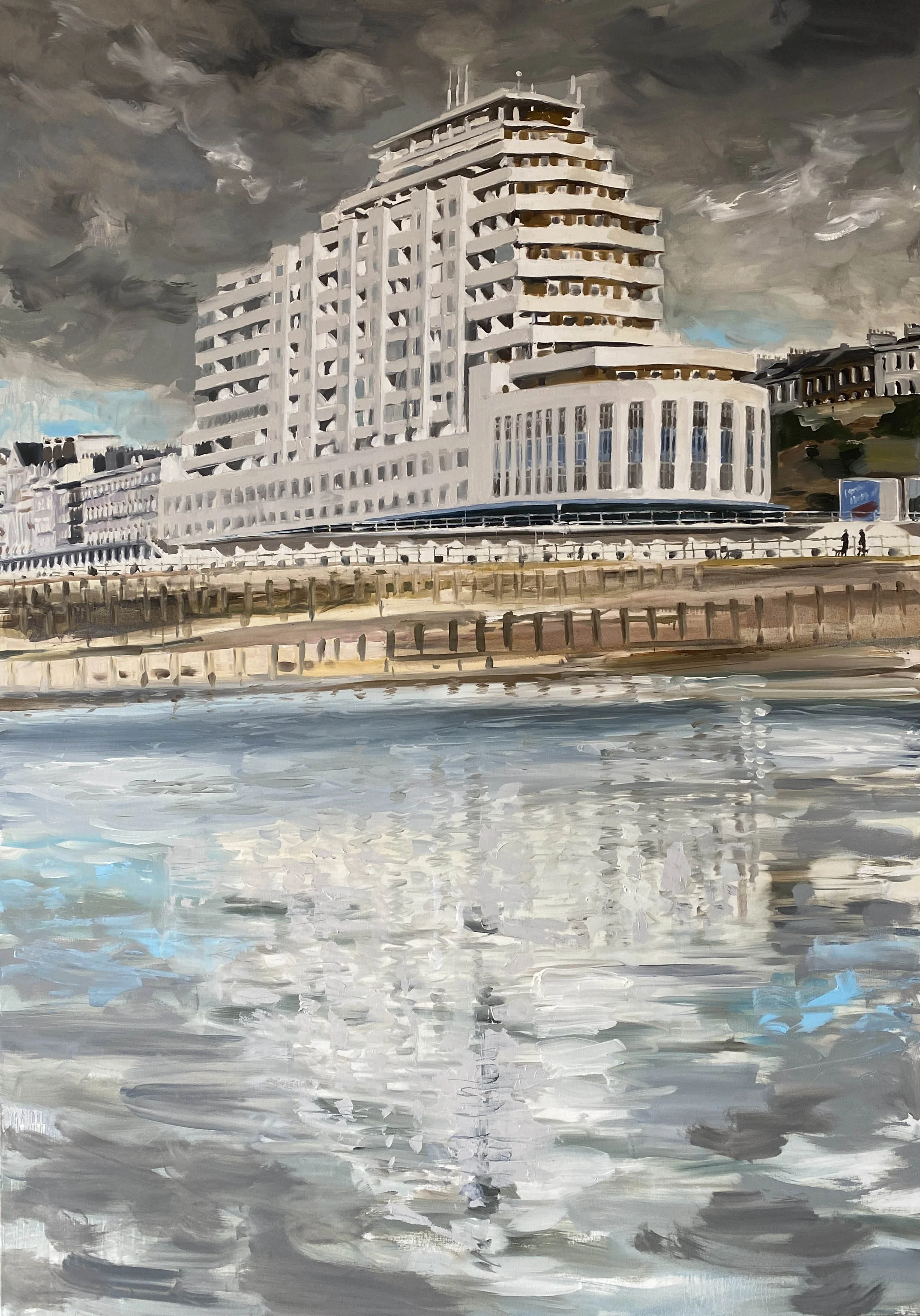 Marine Court, St Leonards-on-Sea. Oil on Canvas. 165cm x 115cm.