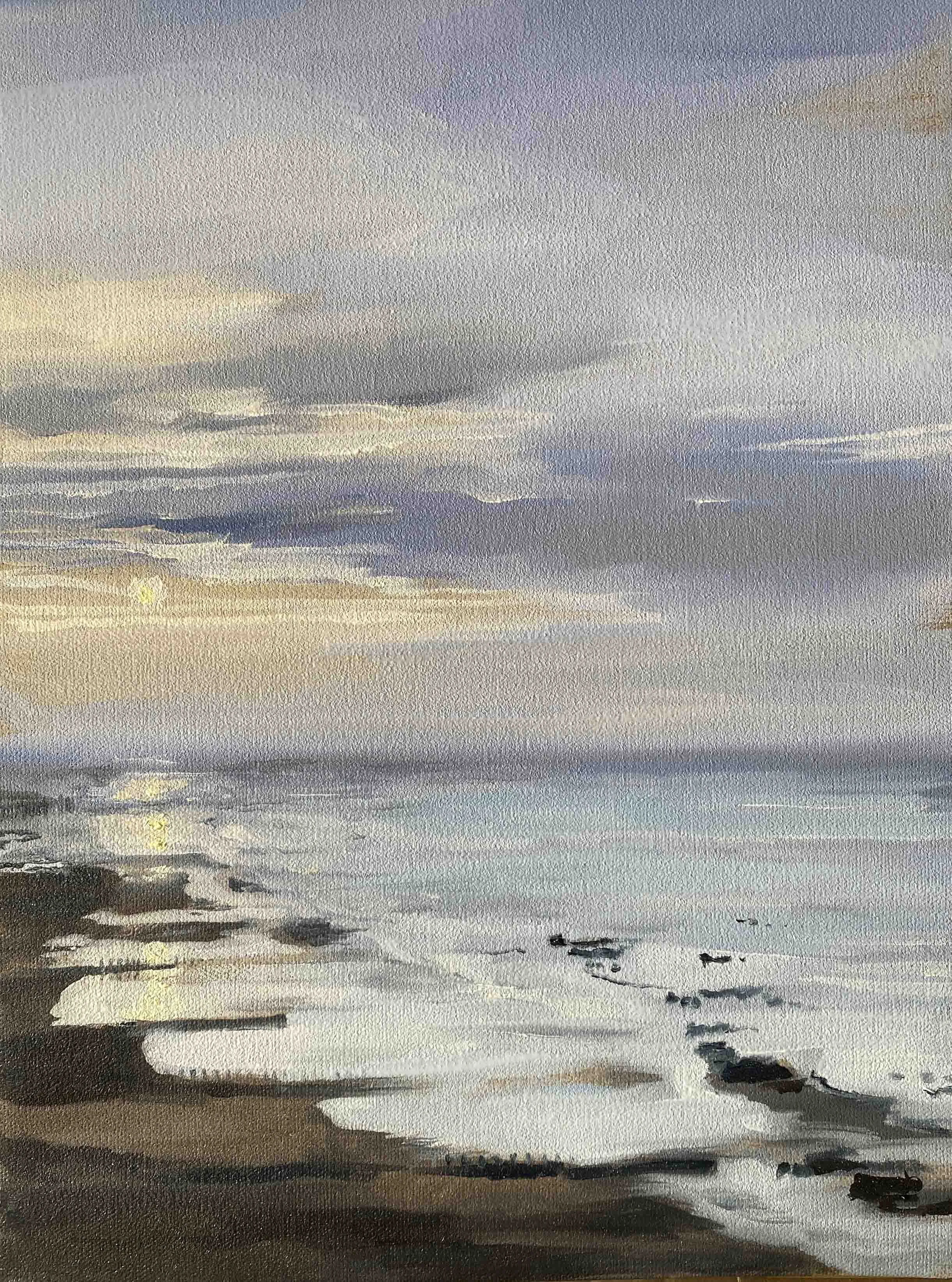 Sunrise From The 9th Floor II. Oil on Linen. 40cm x 30cm.