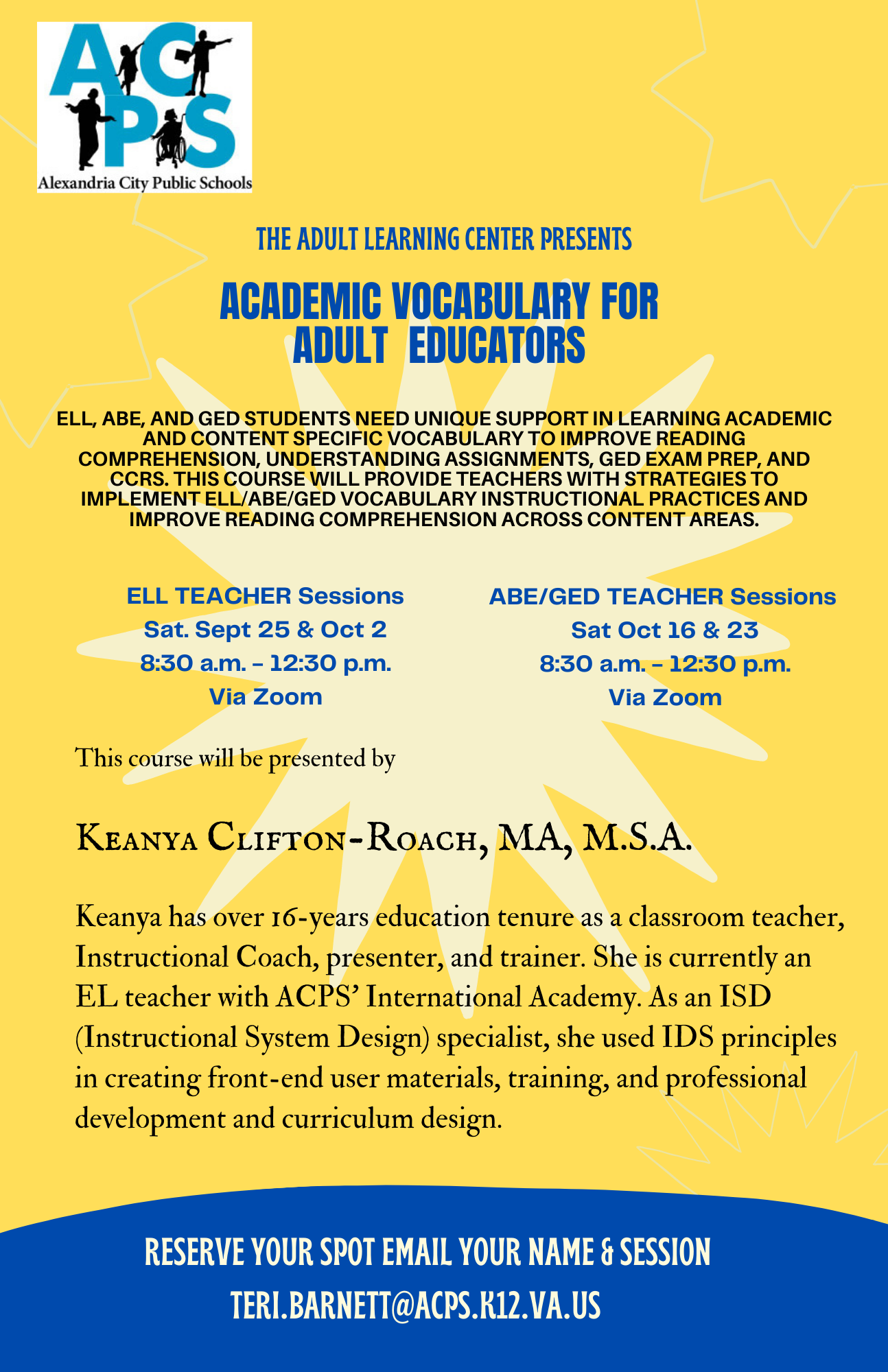 Academic Vocabulary for Adult Educators