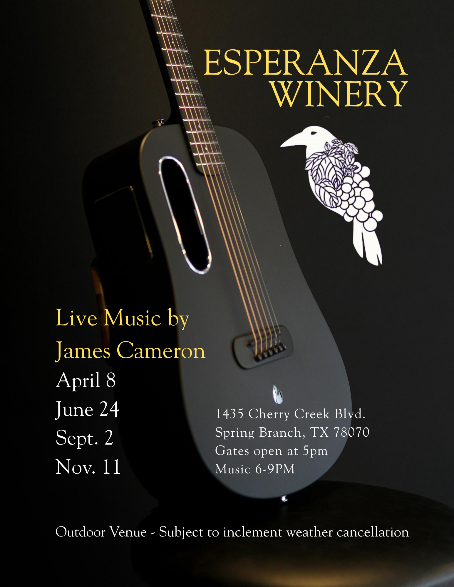 Wine al Fresco featuring James Cameron 