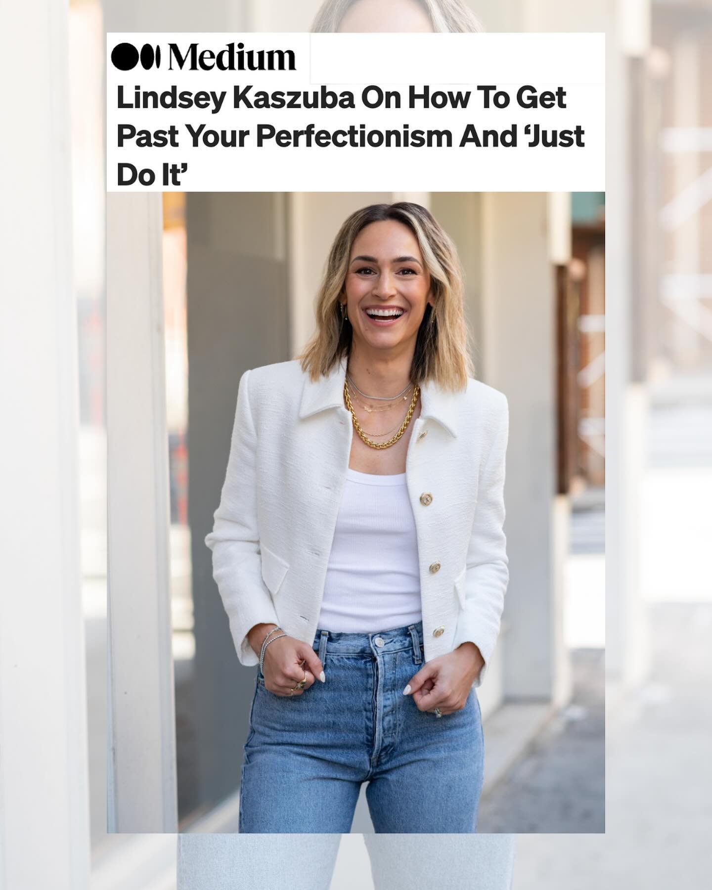 Press alert with @medium 🥳

One of my favorite things to talk about is challenging the status quo in health. 

I&rsquo;m thrilled to have had the opportunity to chat with @medium all about perfectionism. 

Thanks for having me! 

Link in stories to 