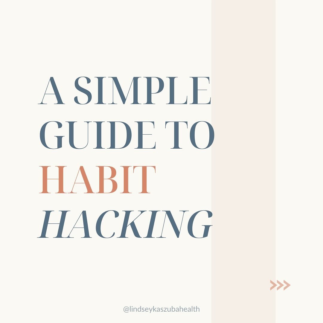 Simple habit tweaks that are actually pretty MAJOR?! 

Yes, please...

One of the keys to a healthier, happier you, minus the overwhelming rules? Habit Hacking.

👣 Think small changes, like a morning routine or a healthier lunch choice, and watch ho