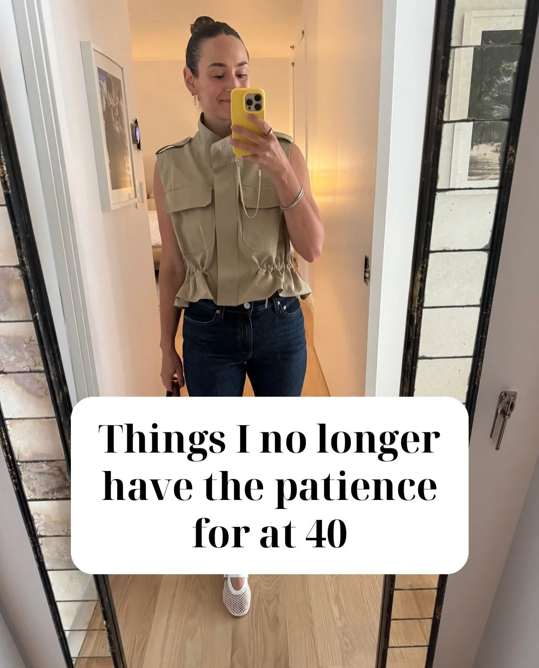 I have more patience for people, but less patience for these things. 🤷🏻&zwj;♀️

What&rsquo;s one thing you&rsquo;re done tolerating?