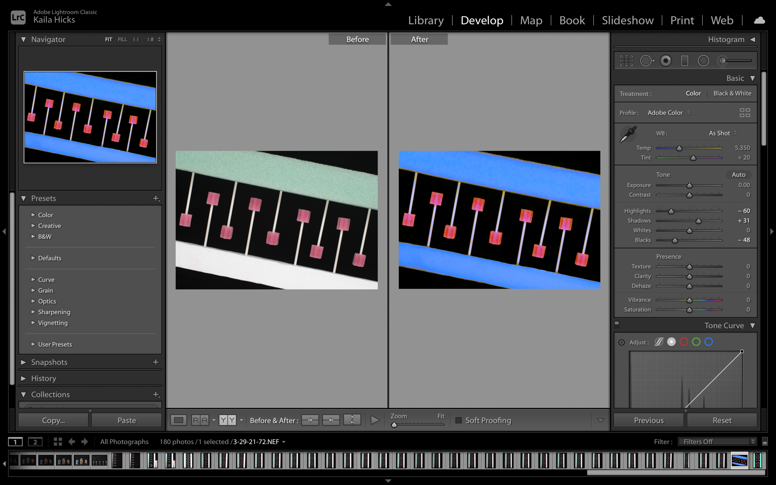DNA before and after