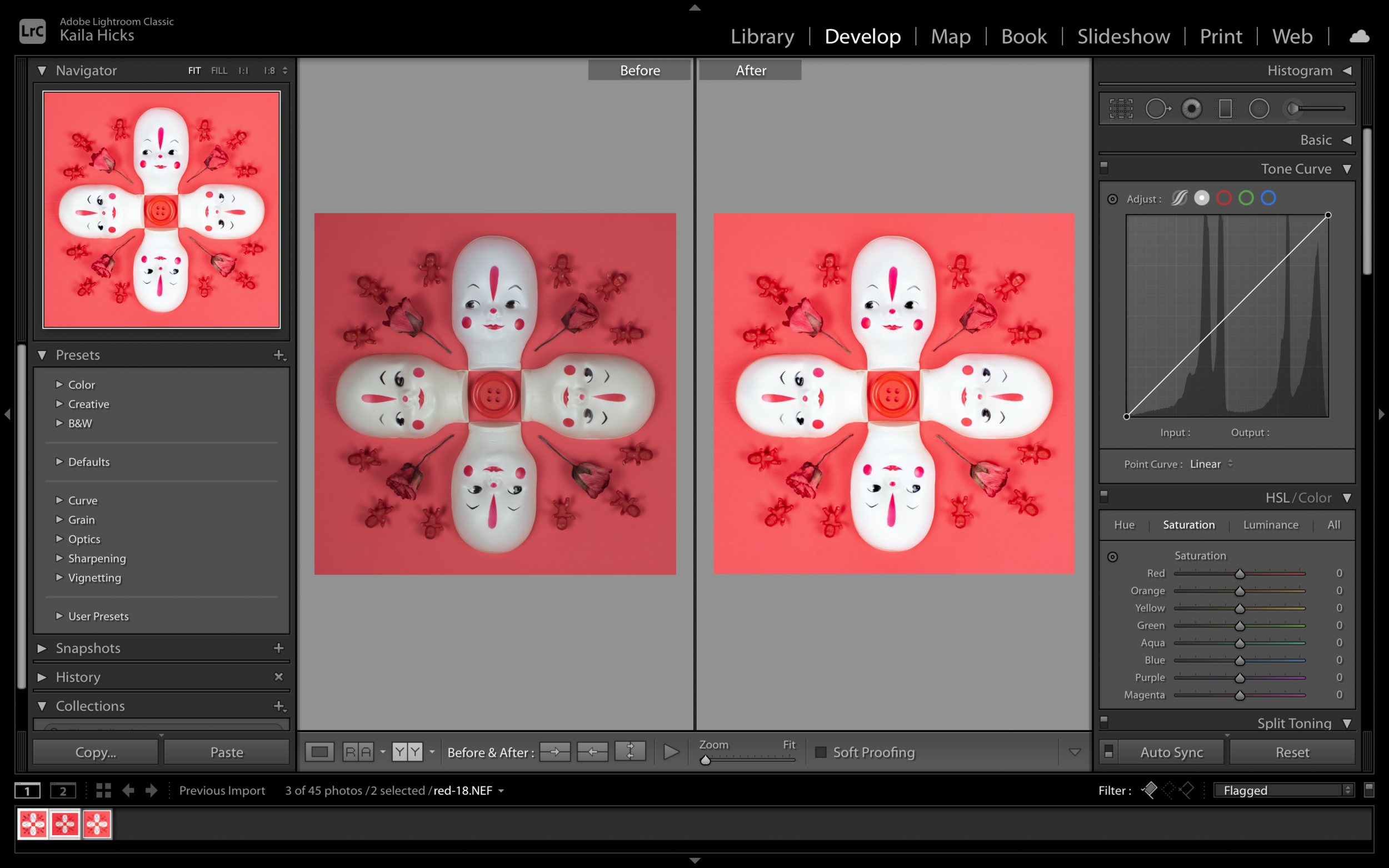 Kaila Hicks, Summon before and after, 2021