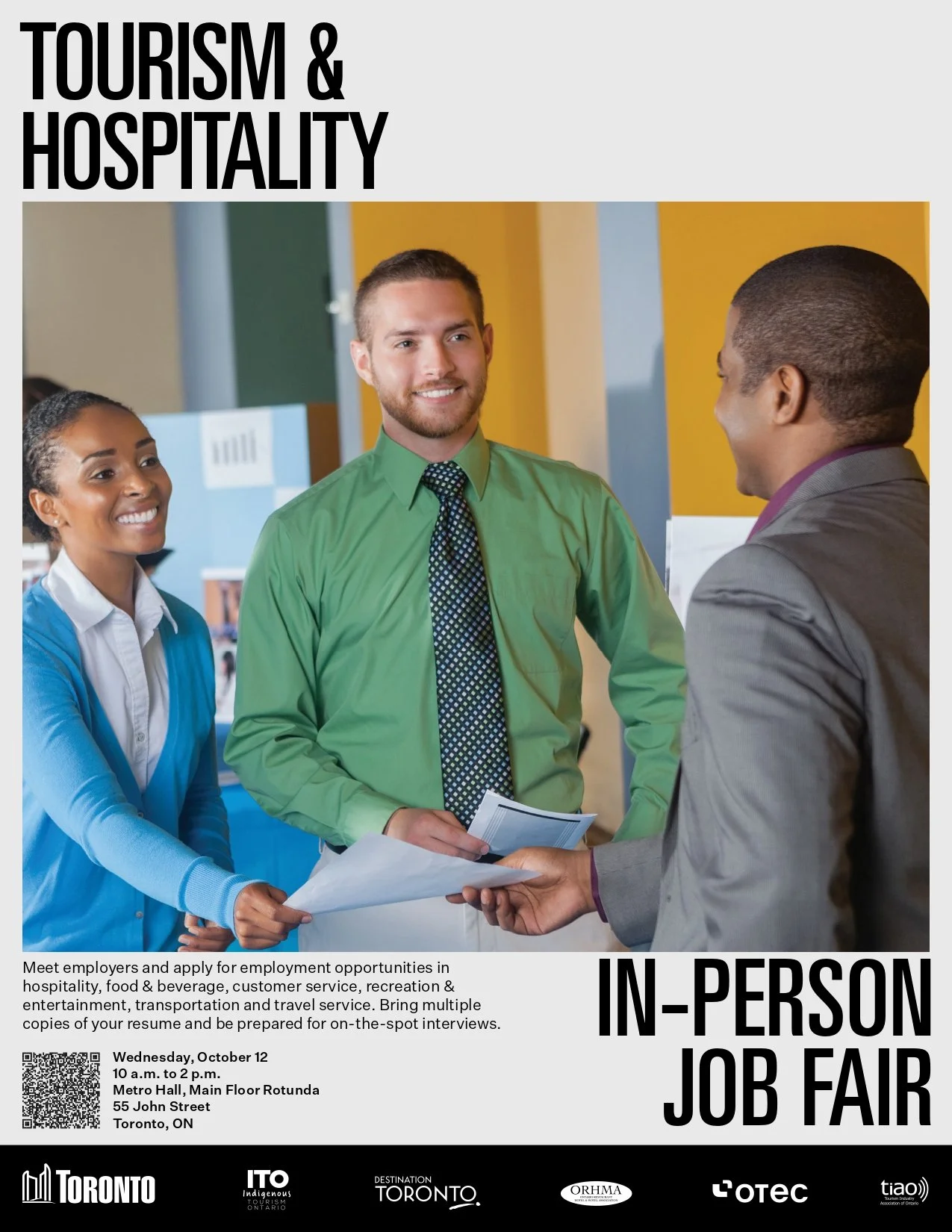 Tourism and Hospitality In-Person Job Fair