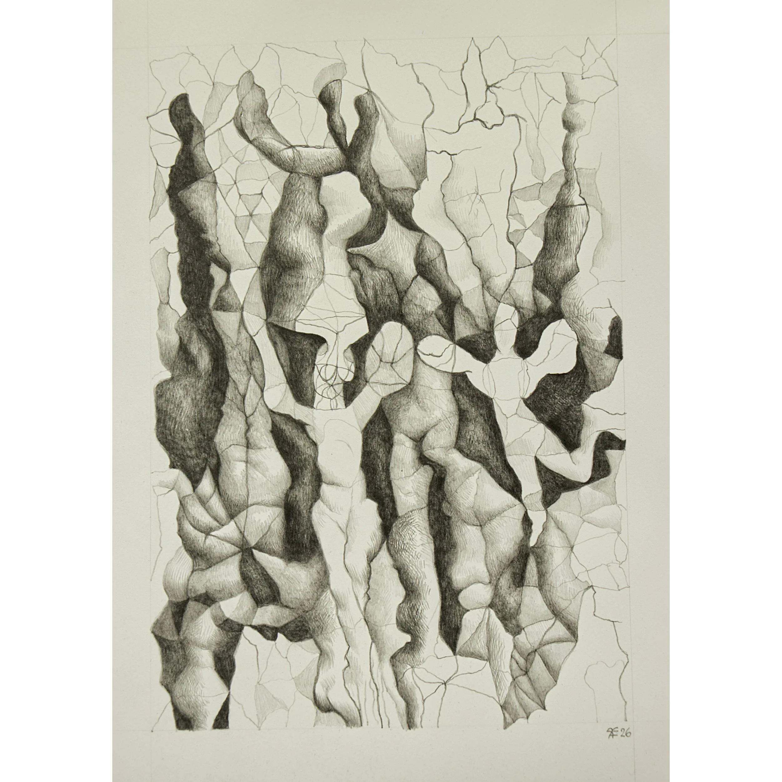  Carnival  2026, graphite on paper, 32 x 22 cm