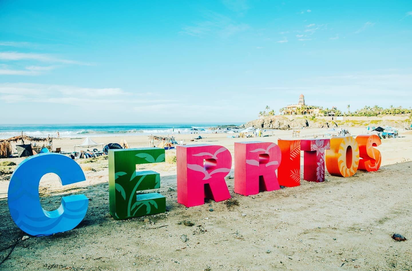 We were pretty excited when they added this postcard perfect signage to the beach just before our last visit. You can collect postcard memories to match all around the Baja with matching signs in Todos Santos, la Paz, Los Cabos and a few other day tr