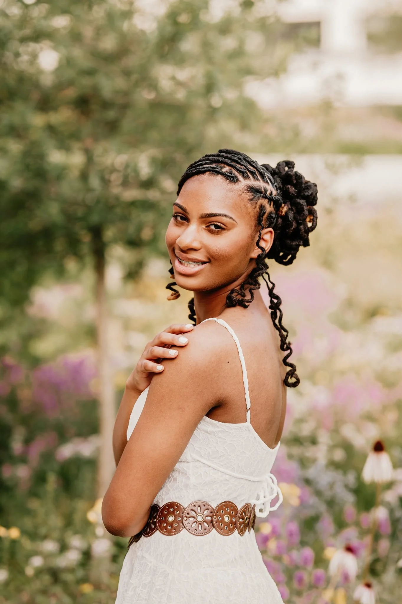 Downtown Akron Senior Photo Session | Urban + Nature Senior Portraits