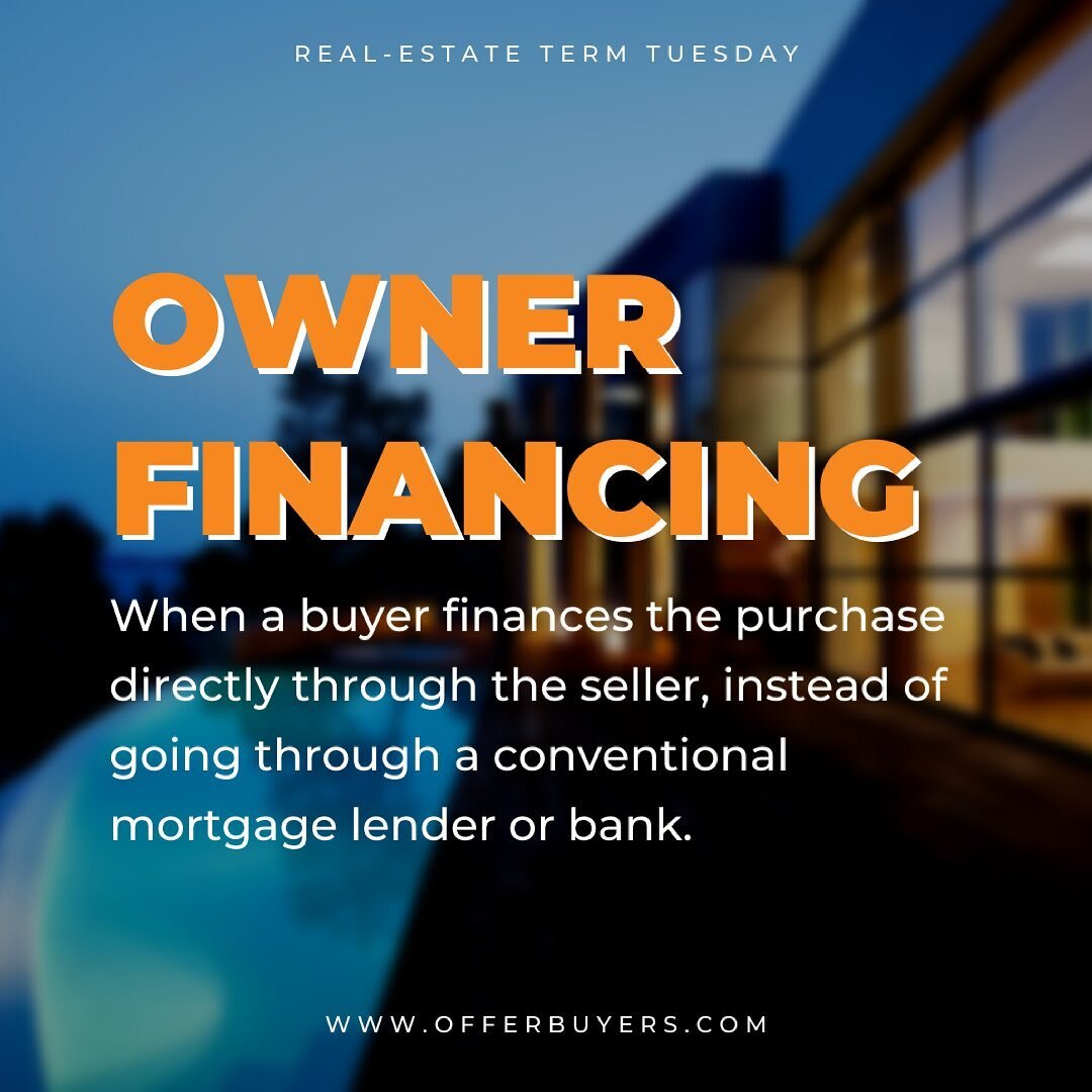 Let&rsquo;s talk real estate! 🏠

Owner financing can be a powerful option. Here&rsquo;s why👇

&bull;Owner financing can be a good option for buyers who don't qualify for a traditional mortgage.

&bull;For sellers, owner financing provides a faster 