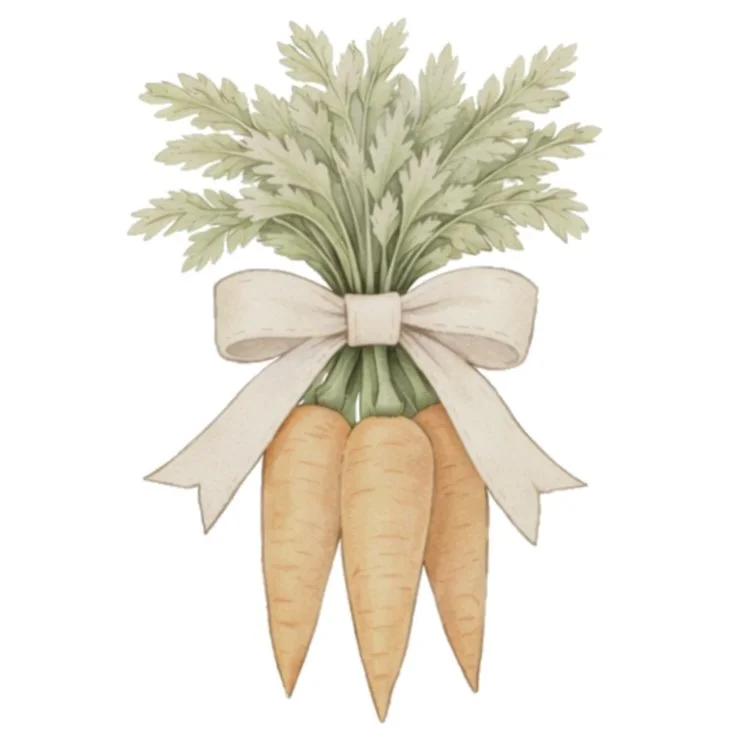 Triple Carrot Bow 3.75" STL File