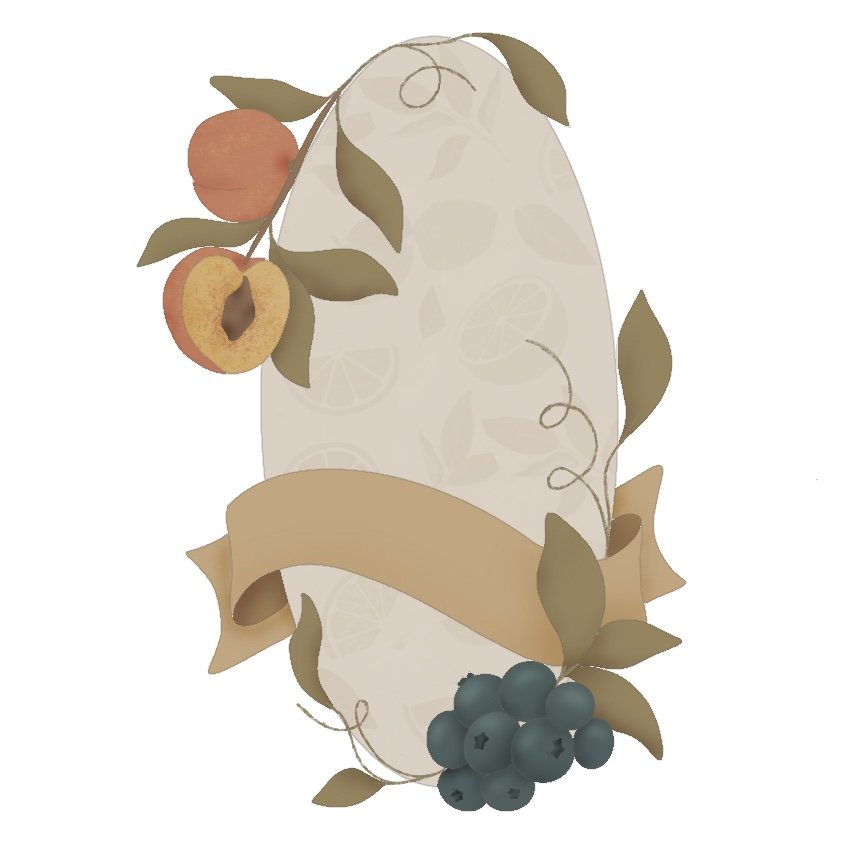 Fruit Plaque 4.5" STL File