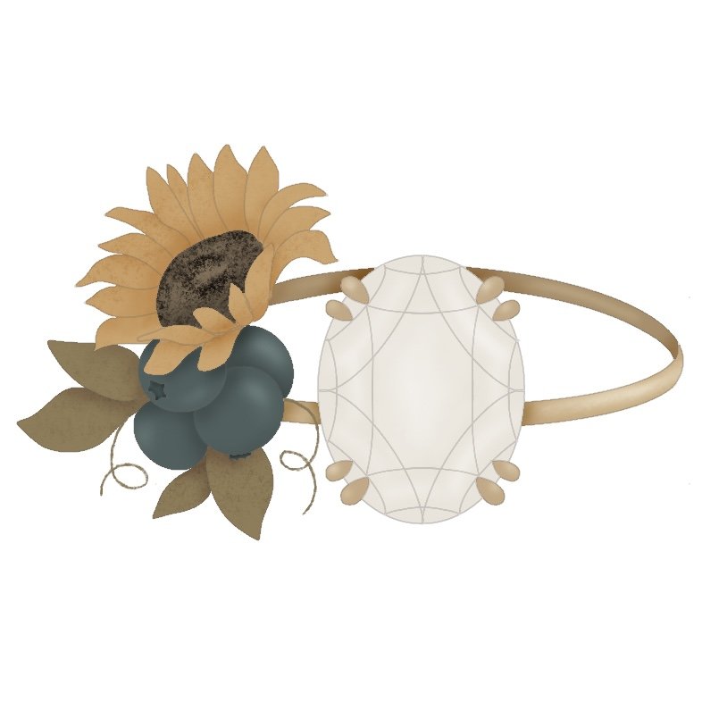 Fruit Engagement Ring 4.75" STL File