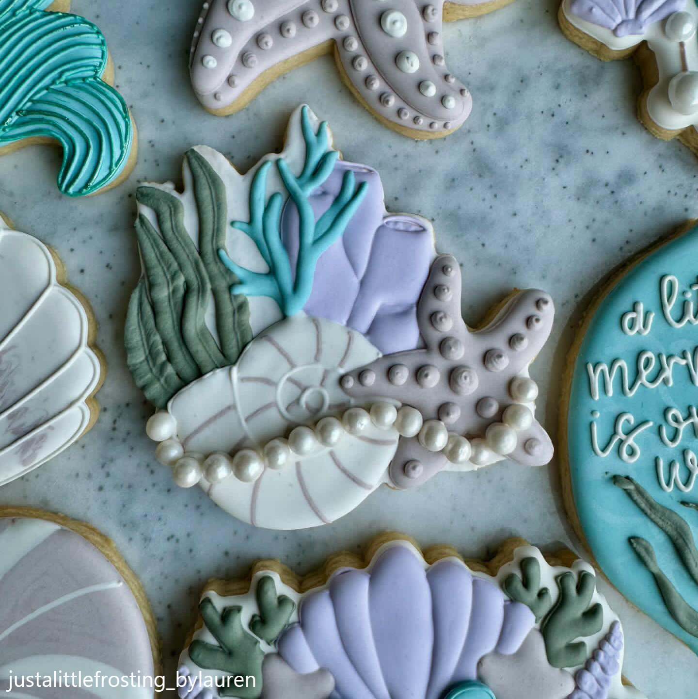 Baby Mermaid Set, shells and kelp.png