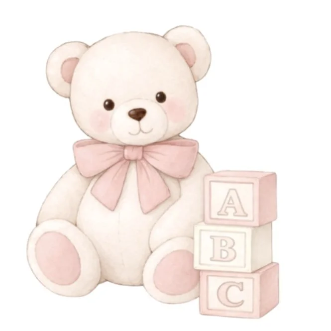 Teddy Bear Blocks 4.25" STL File