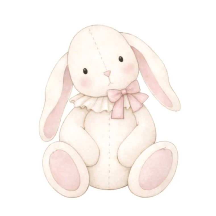 Bow Bunny Doll 3.75" STL File