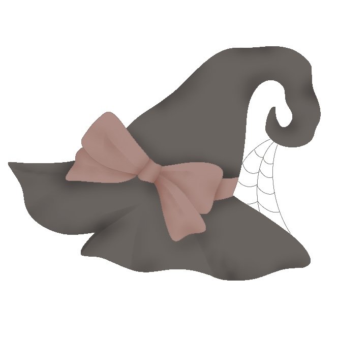 Bow Witch Hat 3.5" STL File