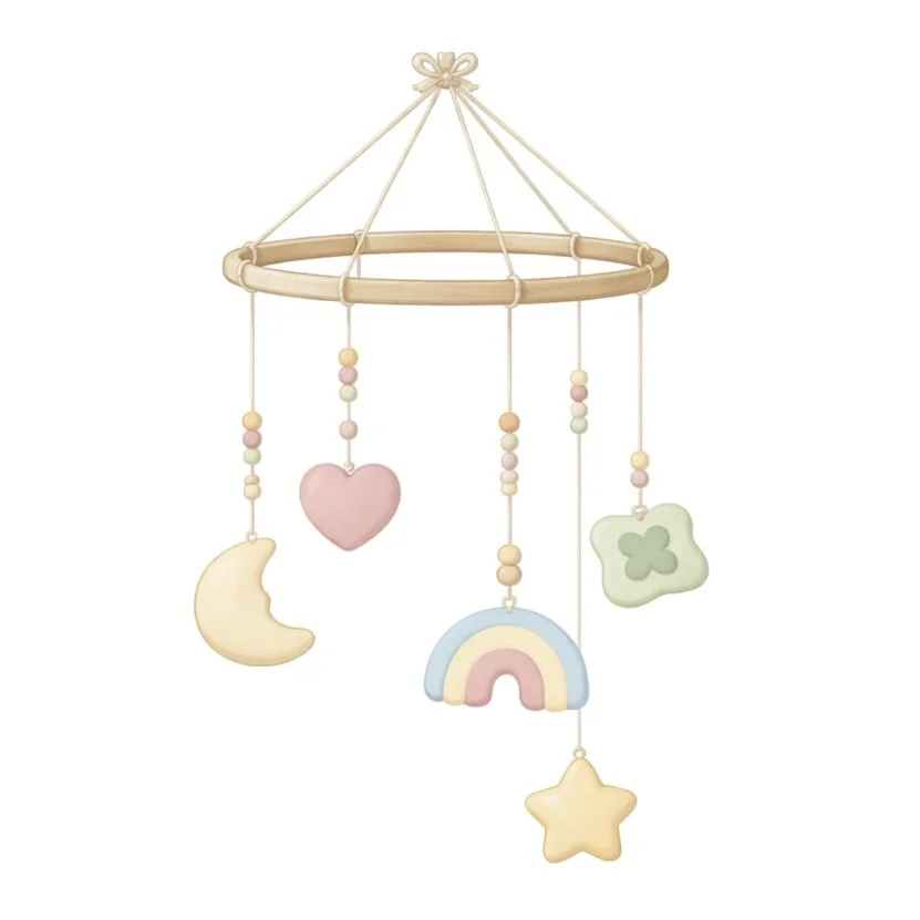 Charm Baby Mobile 4" STL File