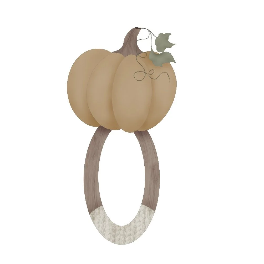 Pumpkin Rattle 4.25" STL File