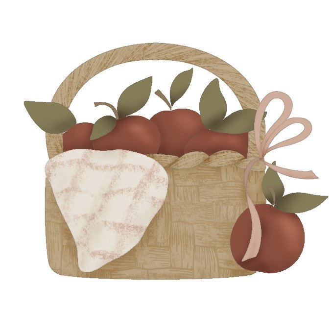 Apple Bow Basket 3.5" STL File