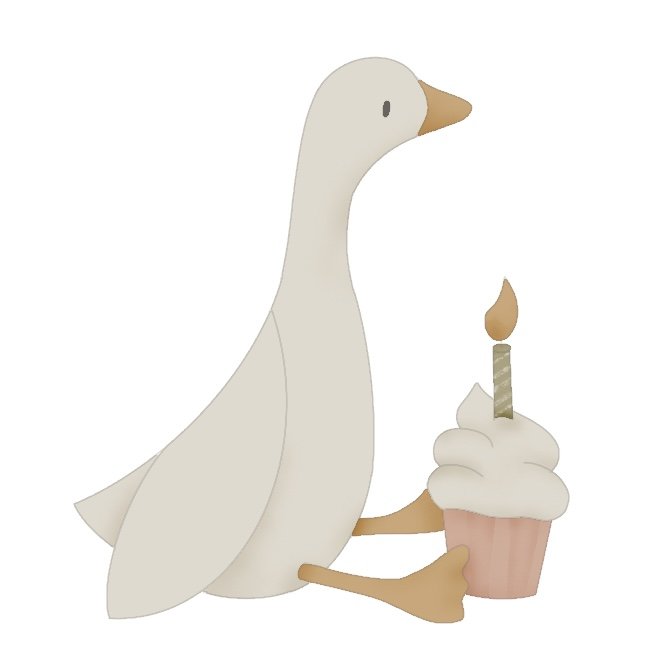 Cupcake Goose 4" STL File