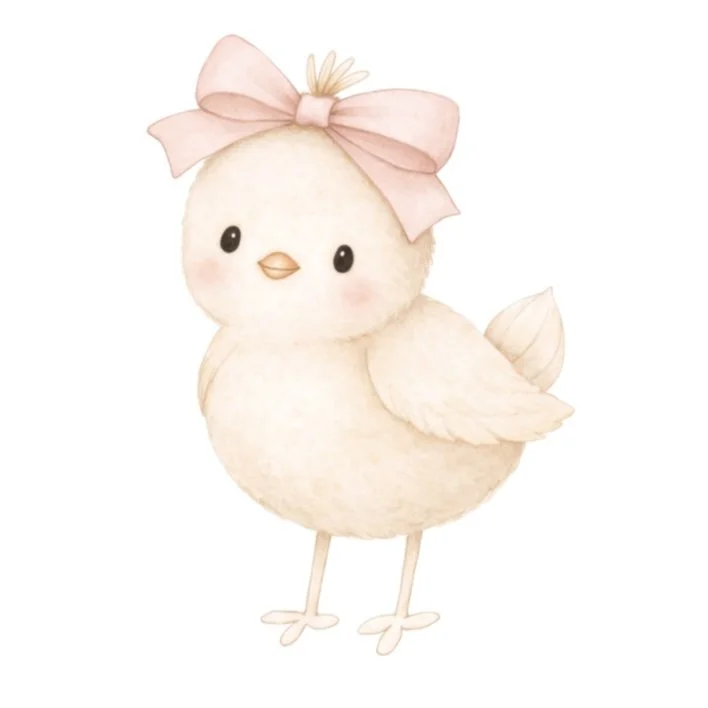 Bow Girl Chick 4.25" STL File