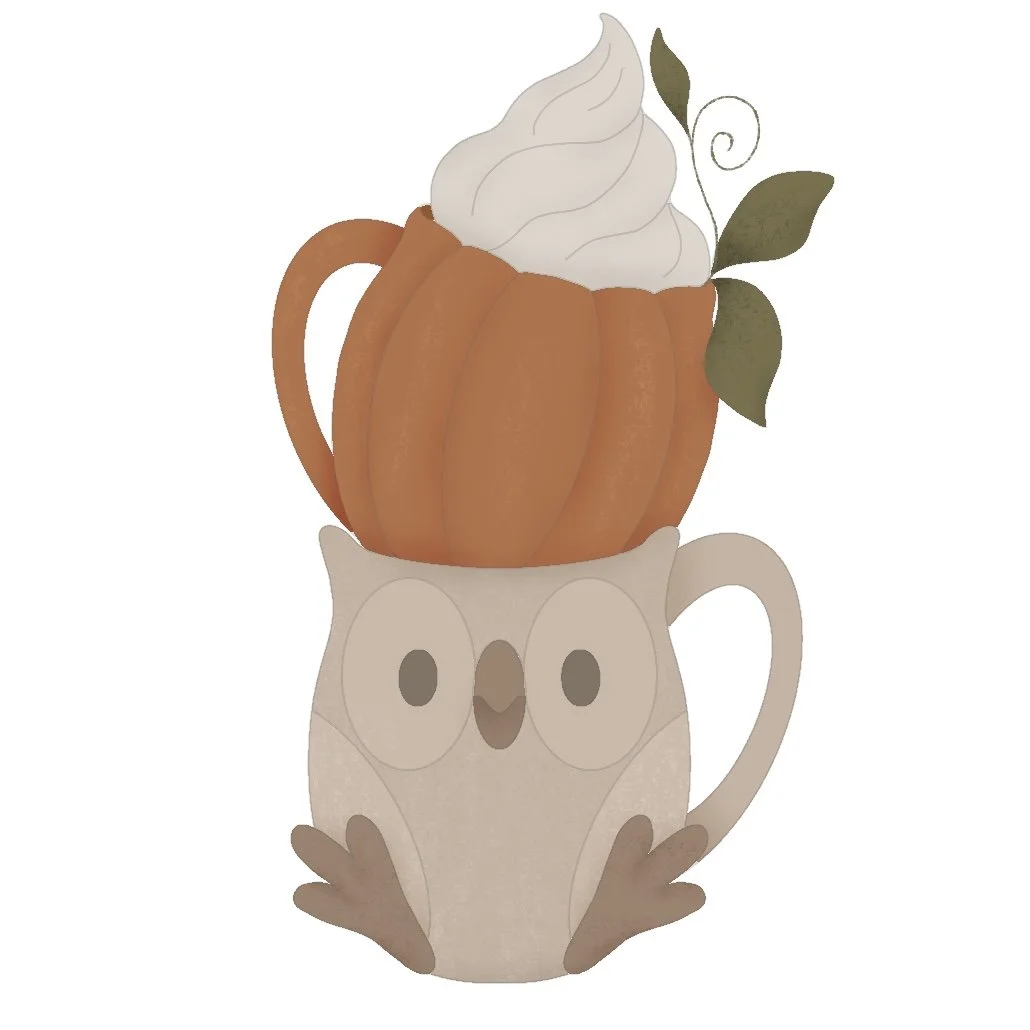 Tall Fall Mugs 4.75" STL File