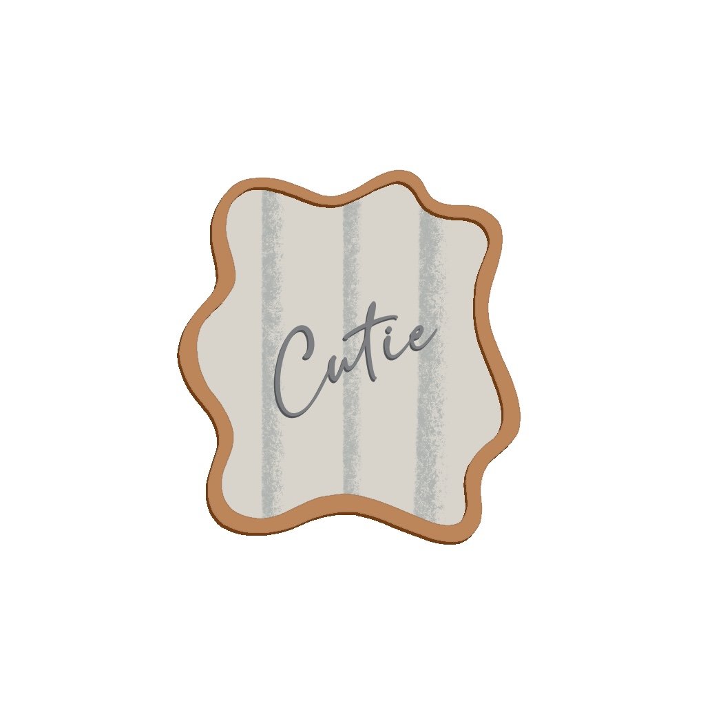 Mini Wavy Plaque 2.25" STL File