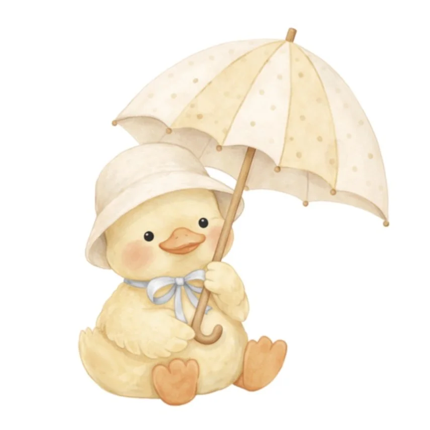 Umbrella Chick 4.5" STL File